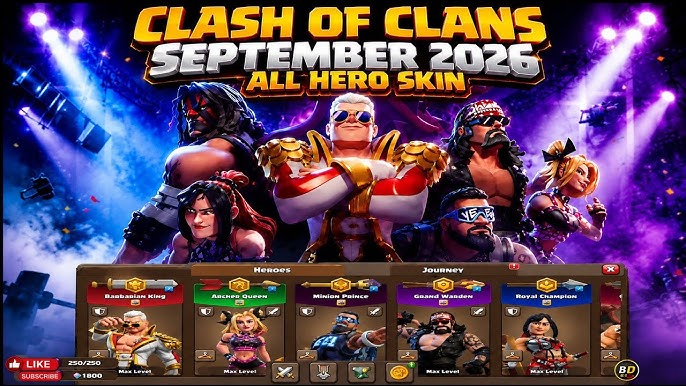 Atualiza&ccedil;&atilde;o do Clash of Clans WWE setembro 2026: tropas e eventos novos